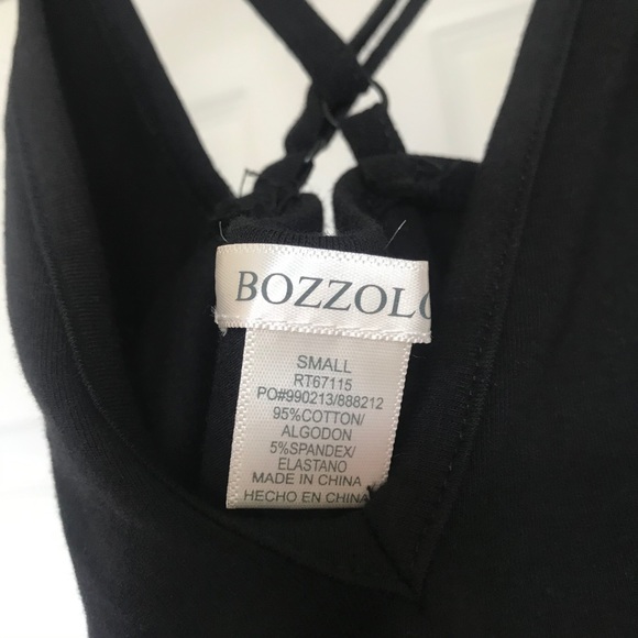 NWOT Bozzolo Bodysuit in Black Size Small - Picture 5 of 9